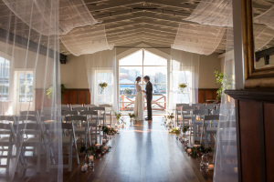 Boatshed Bride and Groom Aisle